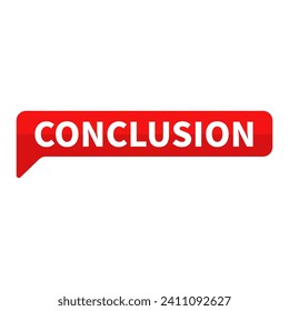 Conclusion Red Rectangle Shape For Information Result Promotion Business Marketing Social Media Announcement
