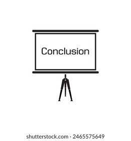 Conclusion text on white background