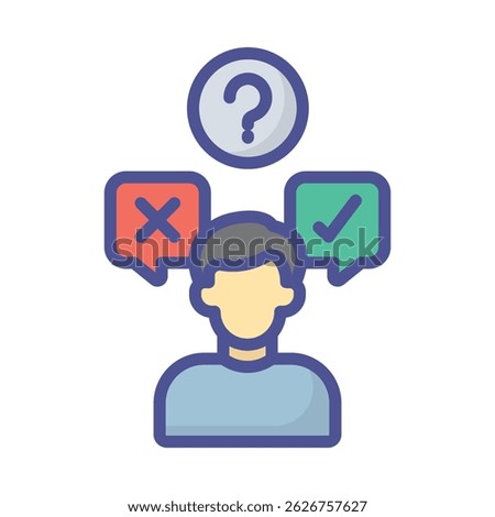 Conclusion Vector icon which can easily modify or edit 

