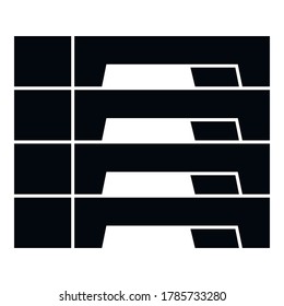Concrete blocks icon. Simple illustration of concrete blocks vector icon for web design isolated on white background