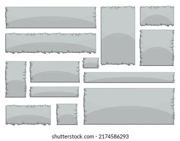 Concrete board in cartoon style vector illustration