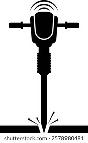 Concrete Breaker Construction Tool Icon