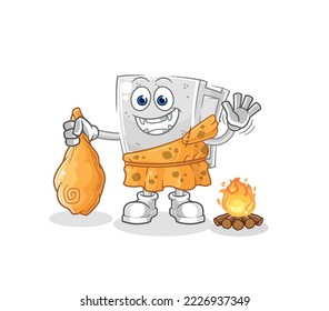 the concrete brick ancient cartoon. cartoon mascot vector