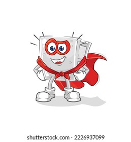 the concrete brick heroes vector. cartoon character