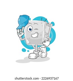 the concrete brick young boy character cartoon