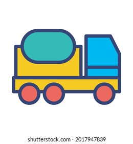 Concrete buggy Fill inside vector icon which can easily modify or edit 