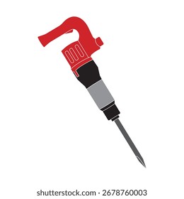 concrete crushing machine vector illustration design