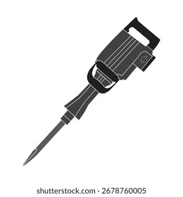 projeto de ilustração de vetor de máquina de esmagamento de concreto