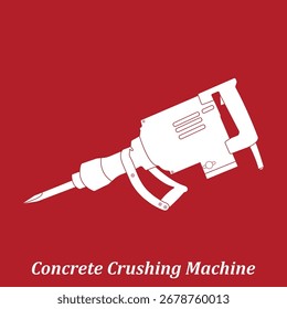 concrete crushing machine vector illustration design