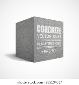 Concrete cube.