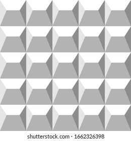 concrete fence, vector illustration. seamless pattern, grey wall texture with geometric pattern.