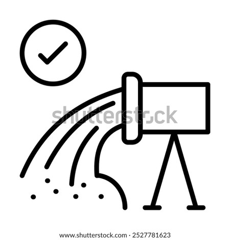 Concrete Finish icon line vector illustration