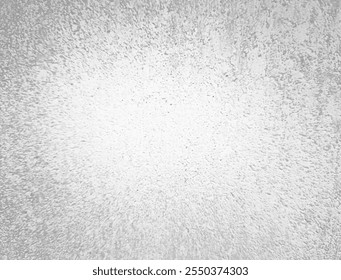 Concrete grunge vector texture. Realistic white wall with splattered grainy effect. Monochrome decolorized background. Grain noise particles. Abstract graininess pattern