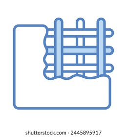 Icono de hormigón editable Ilustración vectorial de stock
