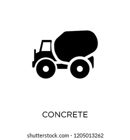 Concrete icon. Concrete symbol design from Construction collection. Simple element vector illustration on white background.