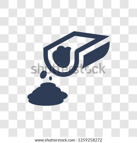 Concrete icon. Trendy Concrete logo concept on transparent background from Construction collection