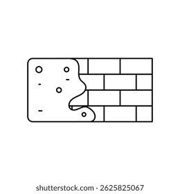Icono de hormigón con fondo blanco Vector Ilustración de stock
