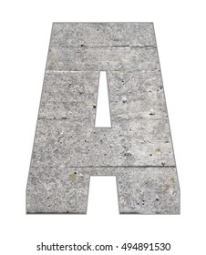 Concrete letter A
