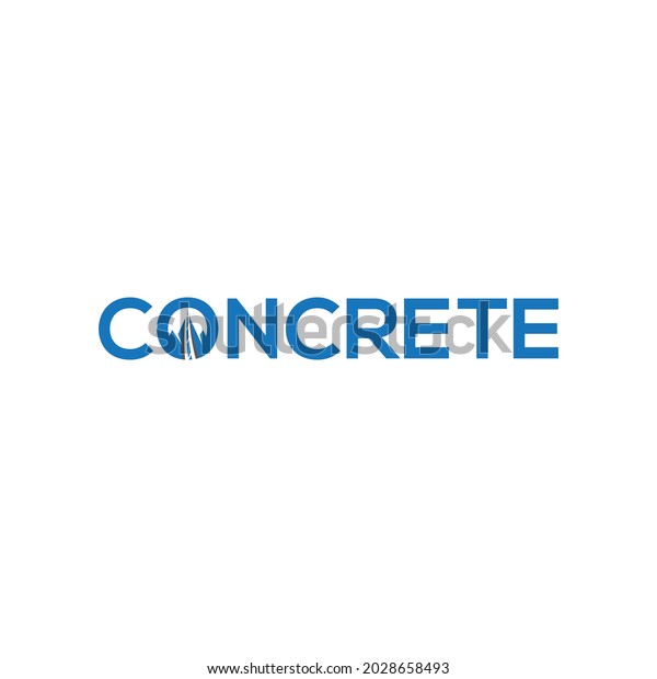 Concrete Logo Icon Symbol Stock Vector (Royalty Free) 2028658493