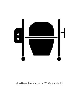 concrete mixer concept line icon. Simple element illustration. concrete mixer concept outline symbol design.