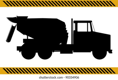 concrete mixer construction machinery equipment isolated