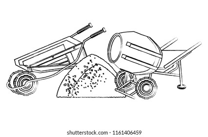 concrete mixer icon
