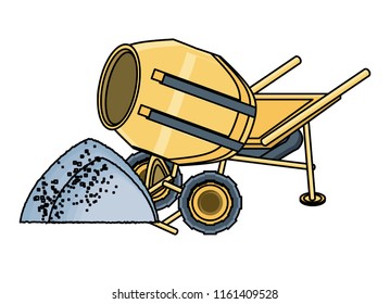concrete mixer icon