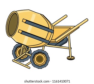 concrete mixer icon