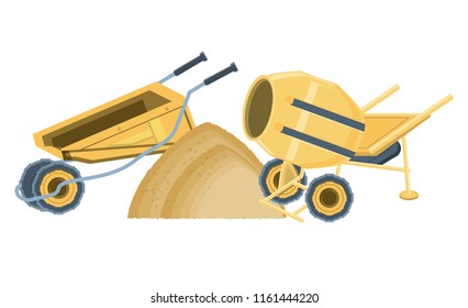 concrete mixer icon