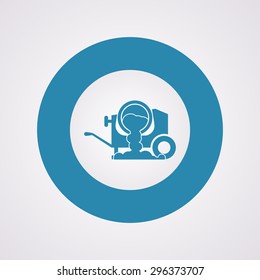 Concrete mixer icon.