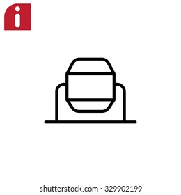 concrete mixer icon