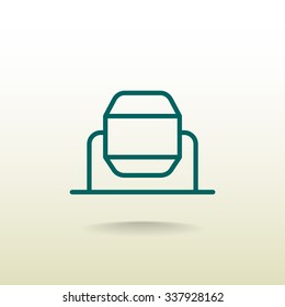 concrete mixer icon