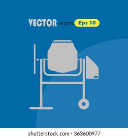 Concrete mixer icon