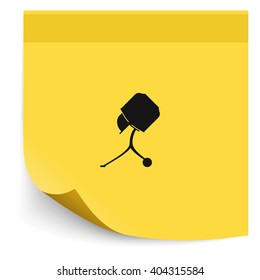 Concrete mixer icon.