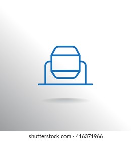 Concrete mixer icon