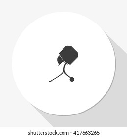 Concrete mixer icon.