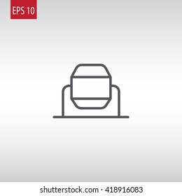 Concrete mixer icon