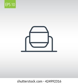 Concrete mixer icon