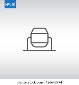 Concrete mixer icon