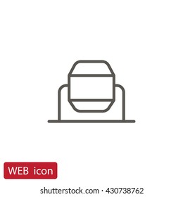 Concrete mixer icon
