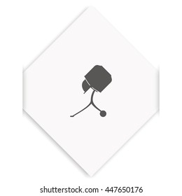 Concrete mixer icon.