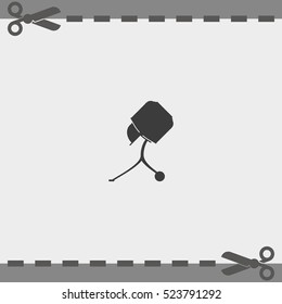 Concrete mixer icon.