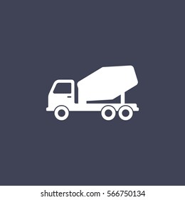 concrete mixer icon