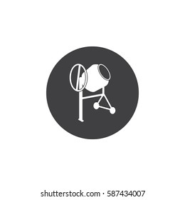 Concrete mixer icon