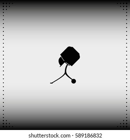 Concrete mixer icon.