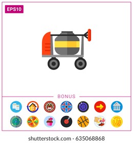 Concrete mixer icon