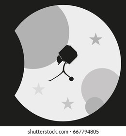Concrete mixer icon.
