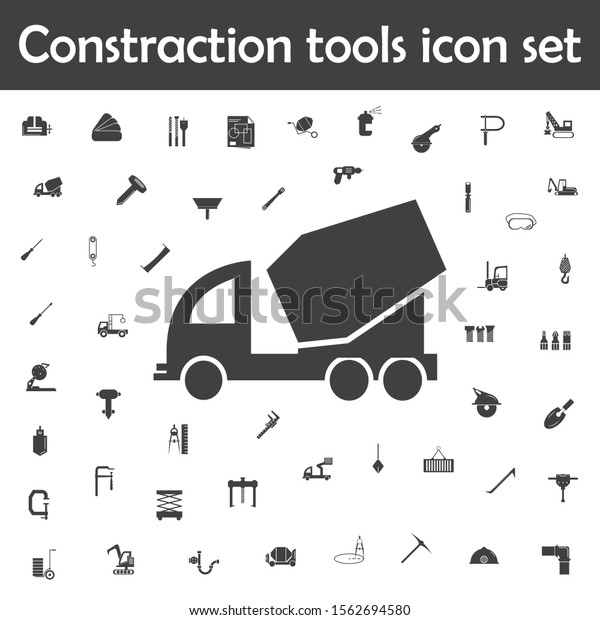 Concrete mixer icon. Constraction tools icons
universal set for web and
mobile