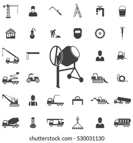 Concrete mixer icon. Construction icons universal set for web and mobile