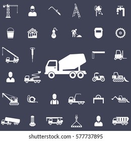 concrete mixer icon. Construction icons universal set for web and mobile